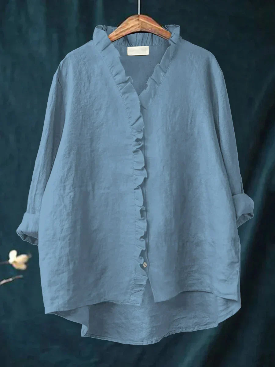 Harriet™ Frill Button Blouse