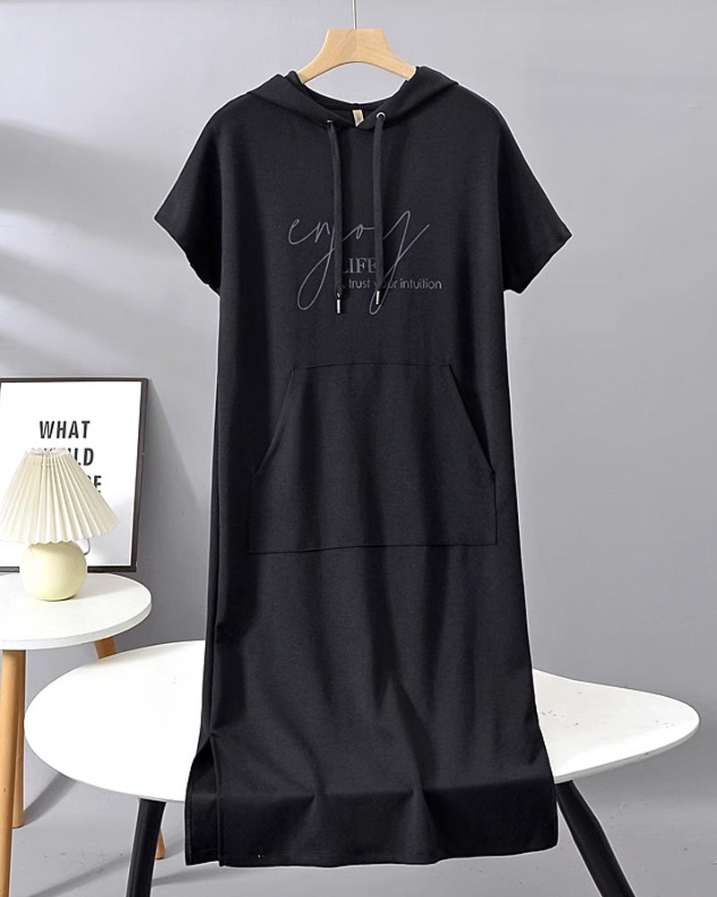 Tannika™ Hooded Midi Sweatdress
