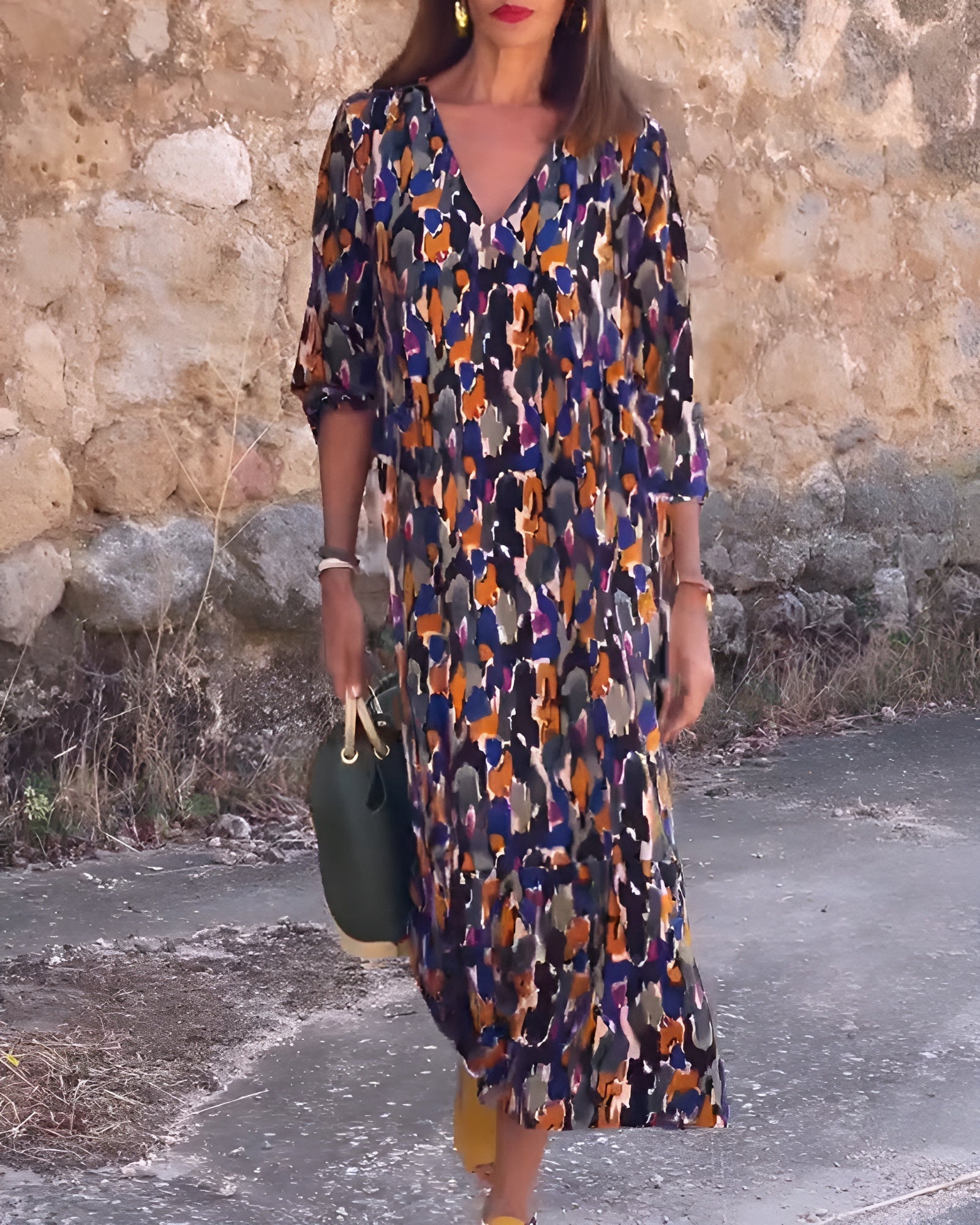 Florine™ Buttoned Blossom Midi