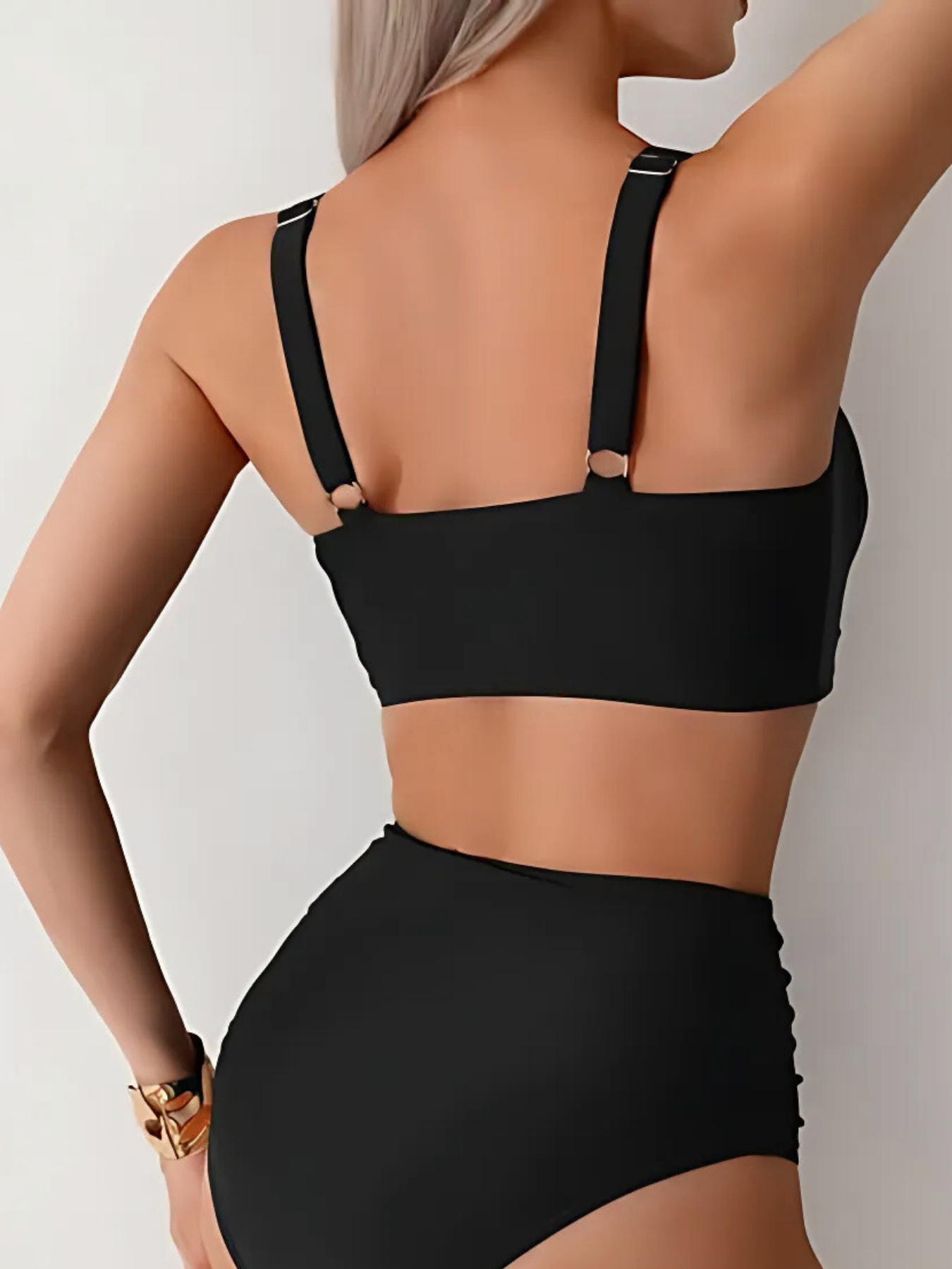 Faye™ Ruched High-Waist Bikini Set