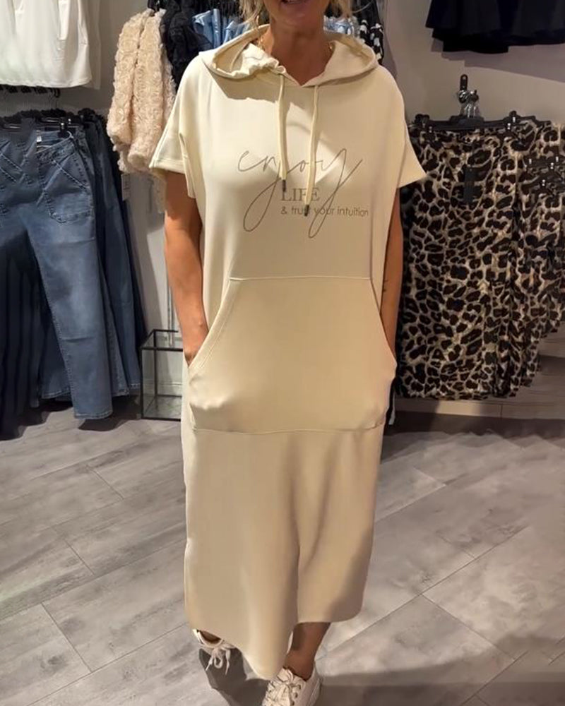 Tannika™ Hooded Midi Sweatdress
