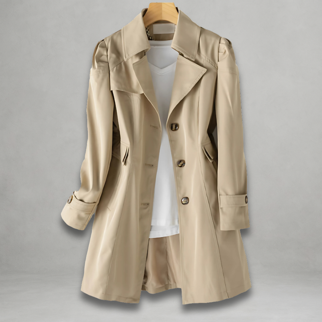 Elspeth™ Double-Breasted Trench Coat