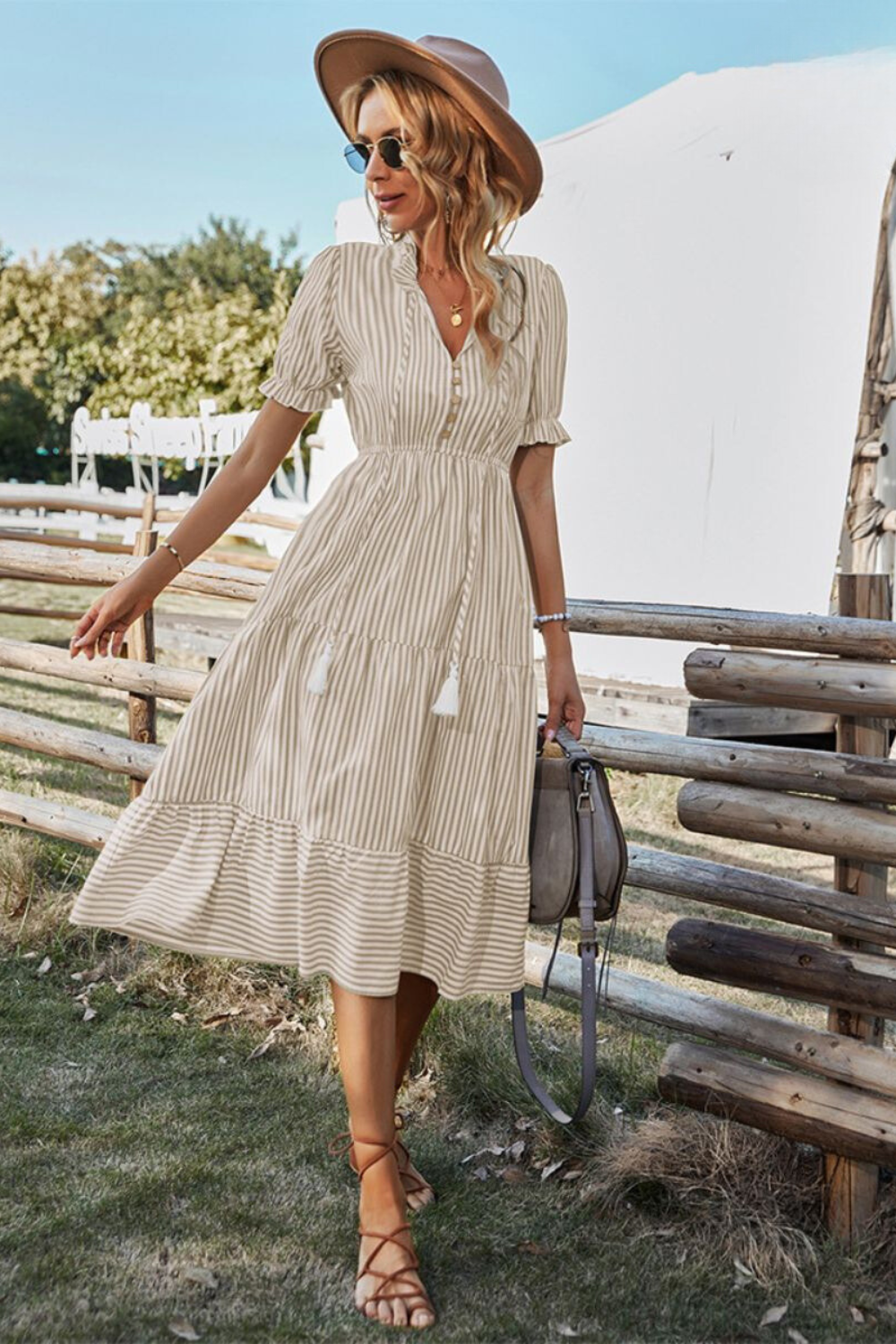 Meadowlane™ Button-Front Summer Dress