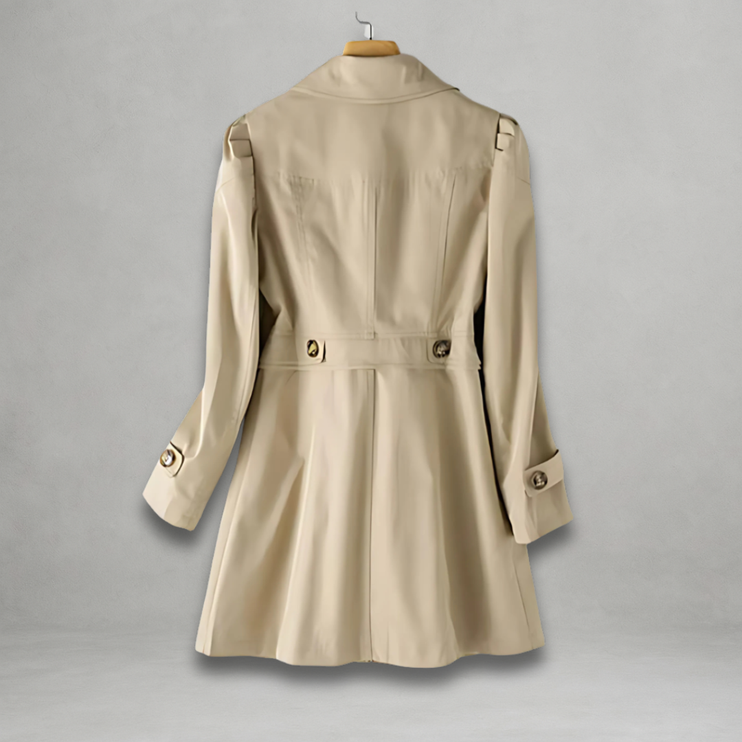 Elspeth™ Double-Breasted Trench Coat