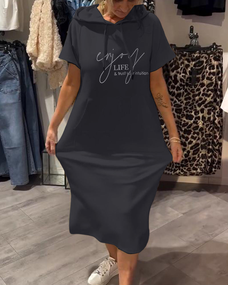 Tannika™ Hooded Midi Sweatdress