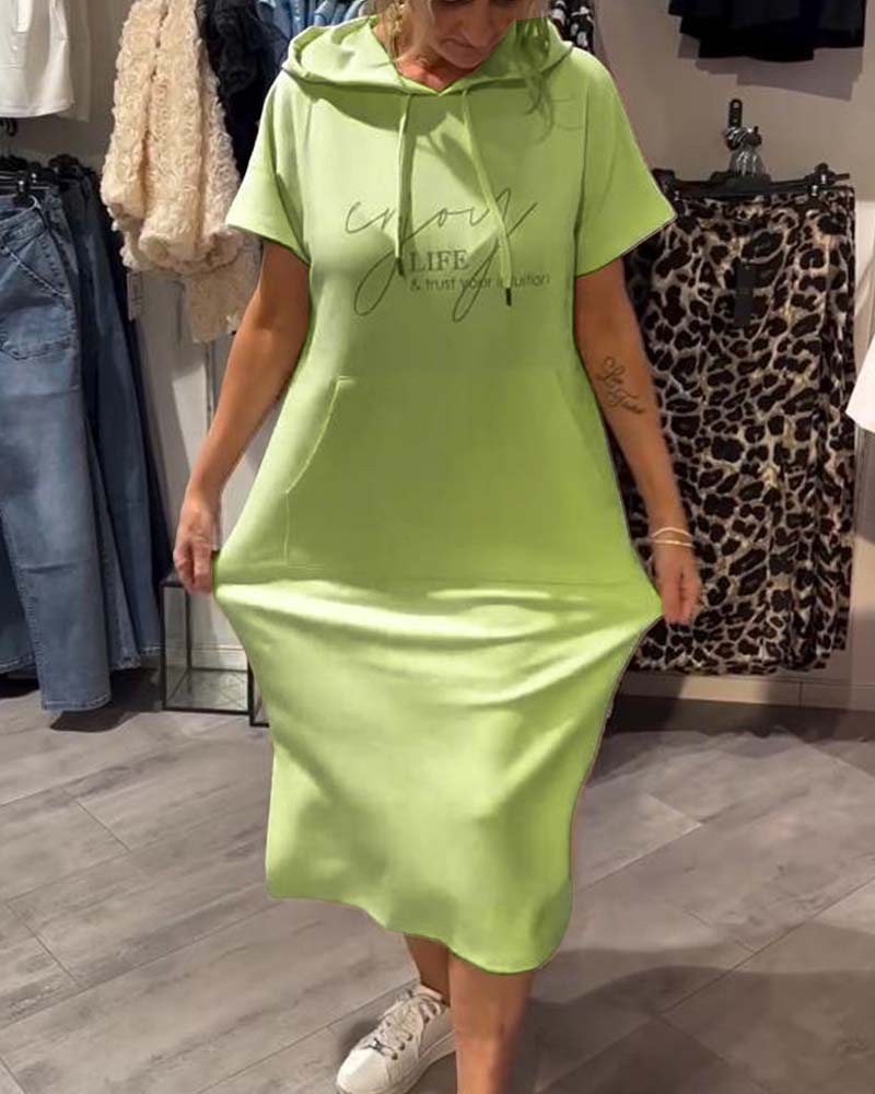 Tannika™ Hooded Midi Sweatdress