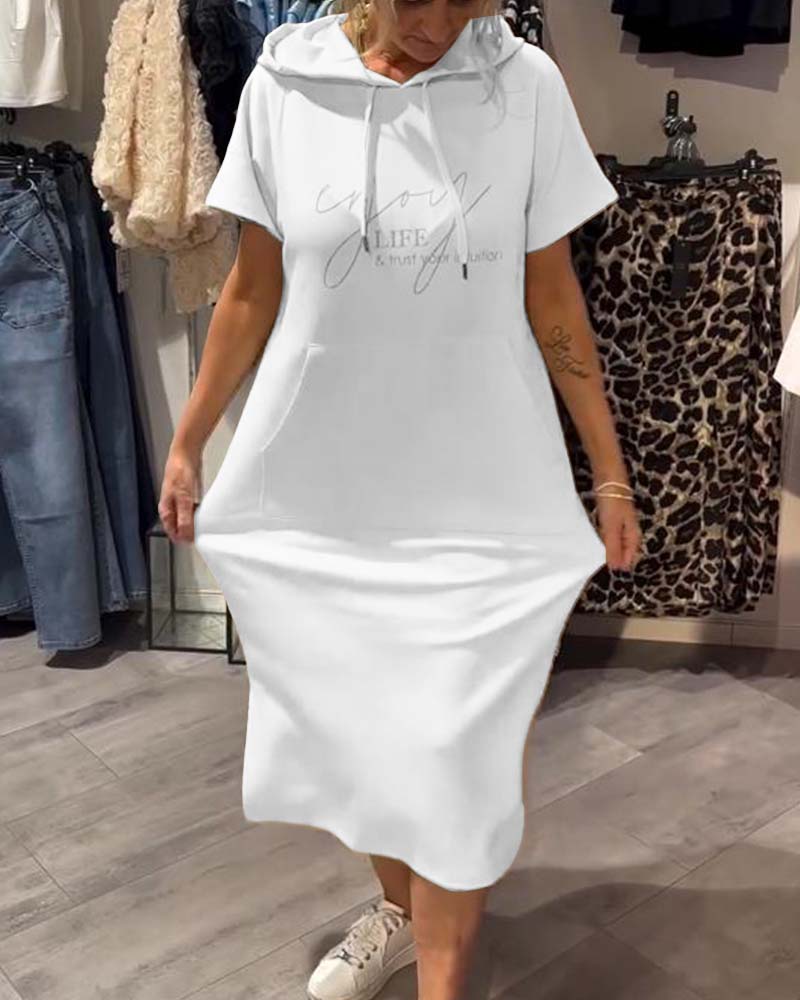 Tannika™ Hooded Midi Sweatdress