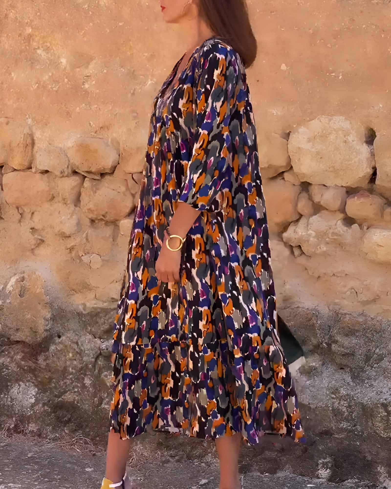 Florine™ Buttoned Blossom Midi