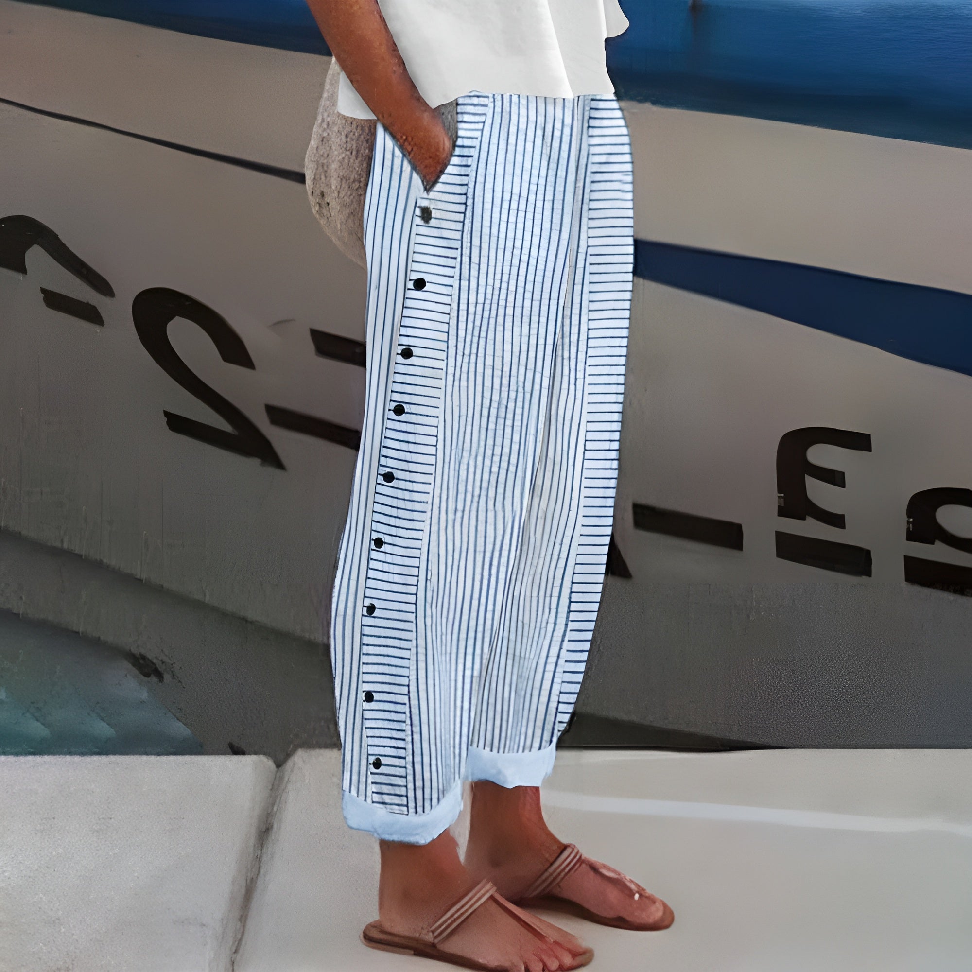 Lunessa™ Coastal Stripe Trousers