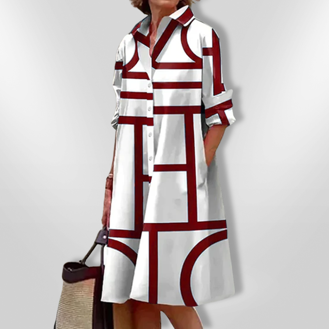 PAIGE™ Geo Shirt Dress
