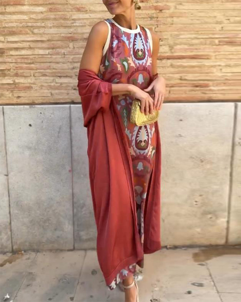 Aurelia™ Boho Maxi Kaftan Set