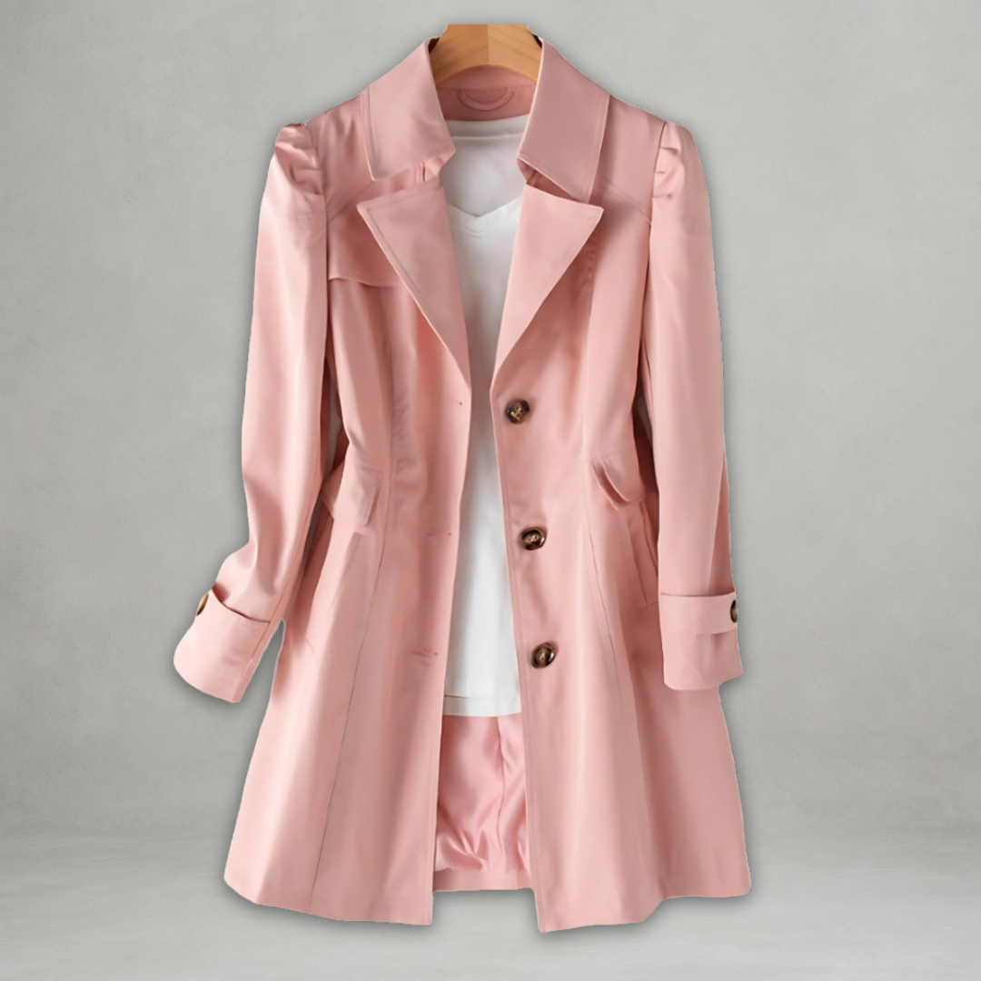 Elspeth™ Double-Breasted Trench Coat