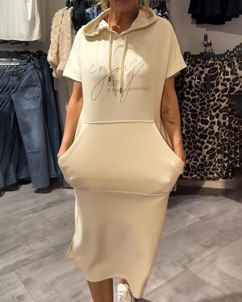 Tannika™ Hooded Midi Sweatdress