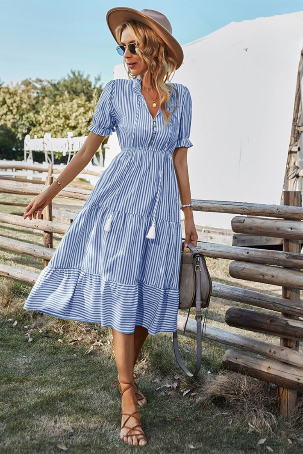 Meadowlane™ Button-Front Summer Dress