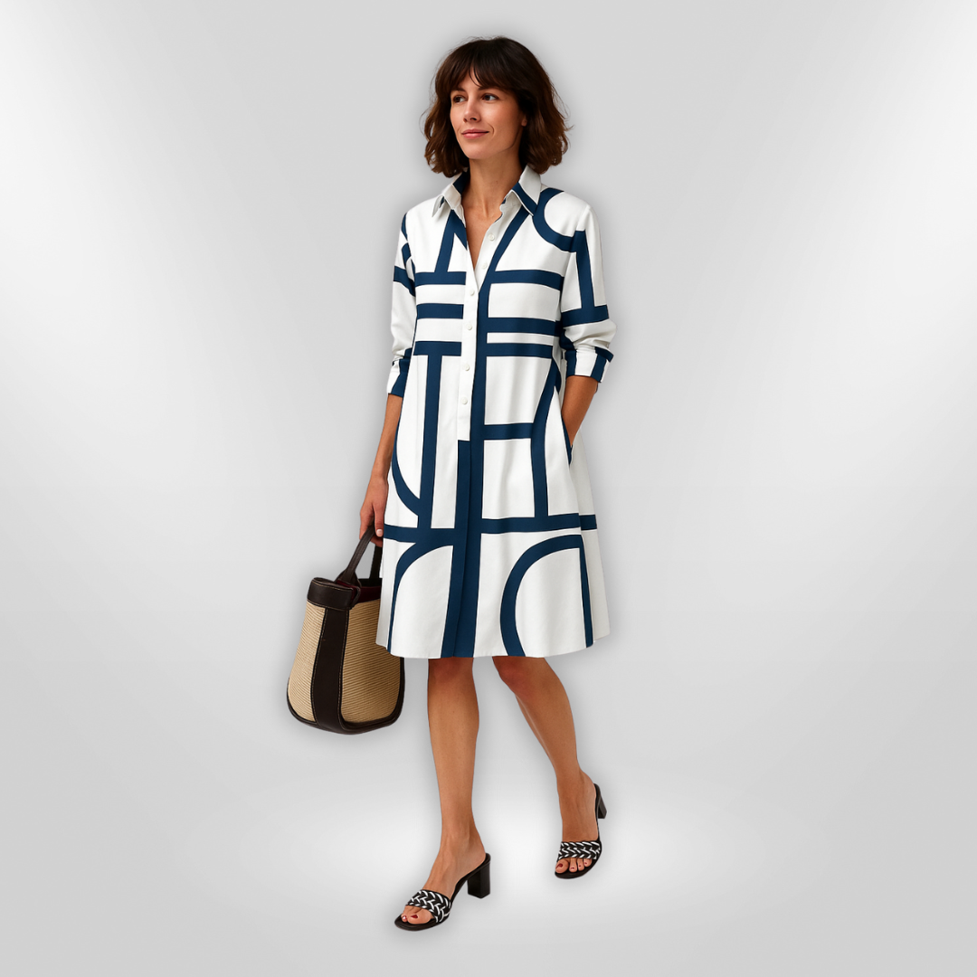 PAIGE™ Geo Shirt Dress