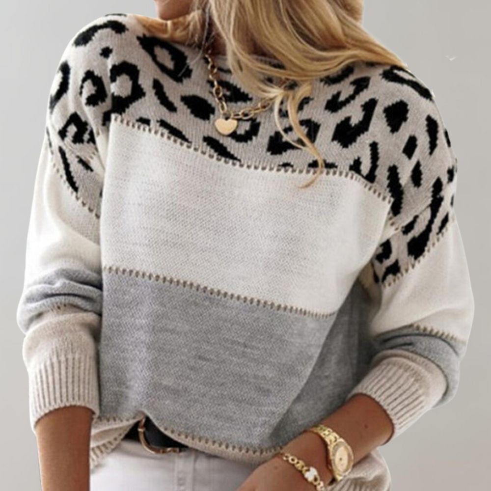 Lia | Leopard Print Casual Sweater