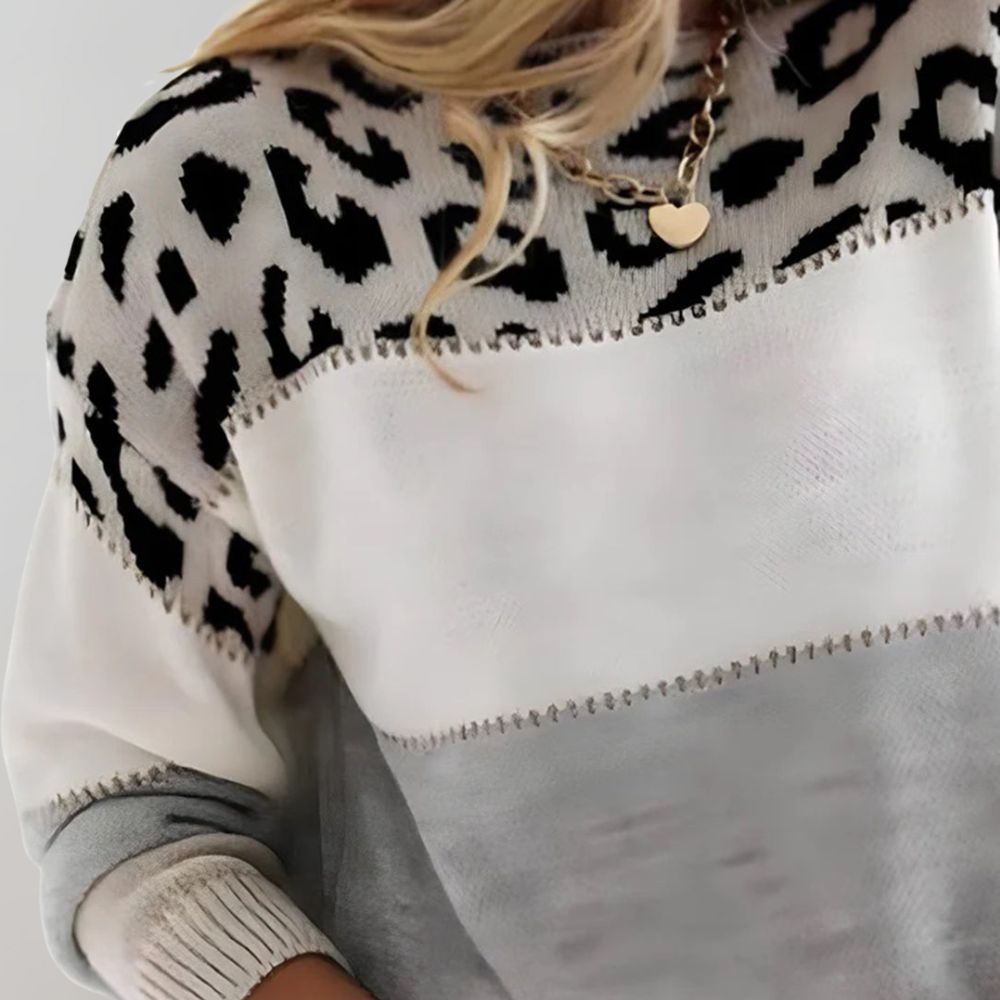 Lia | Leopard Print Casual Sweater