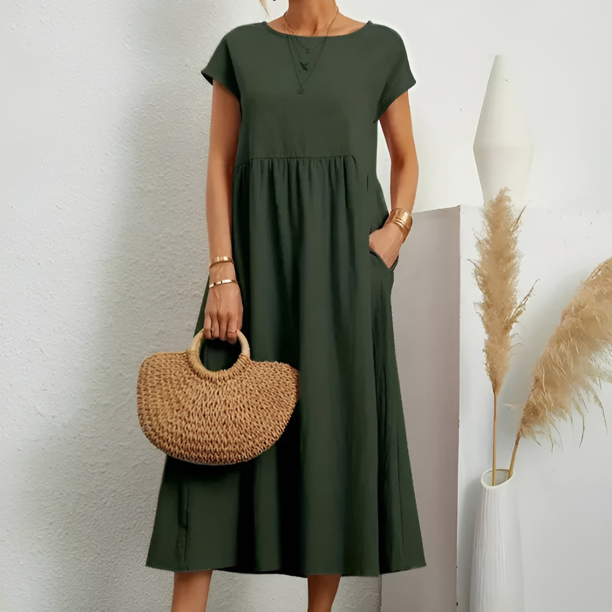Orla™ Soft Drape Pocket Dress