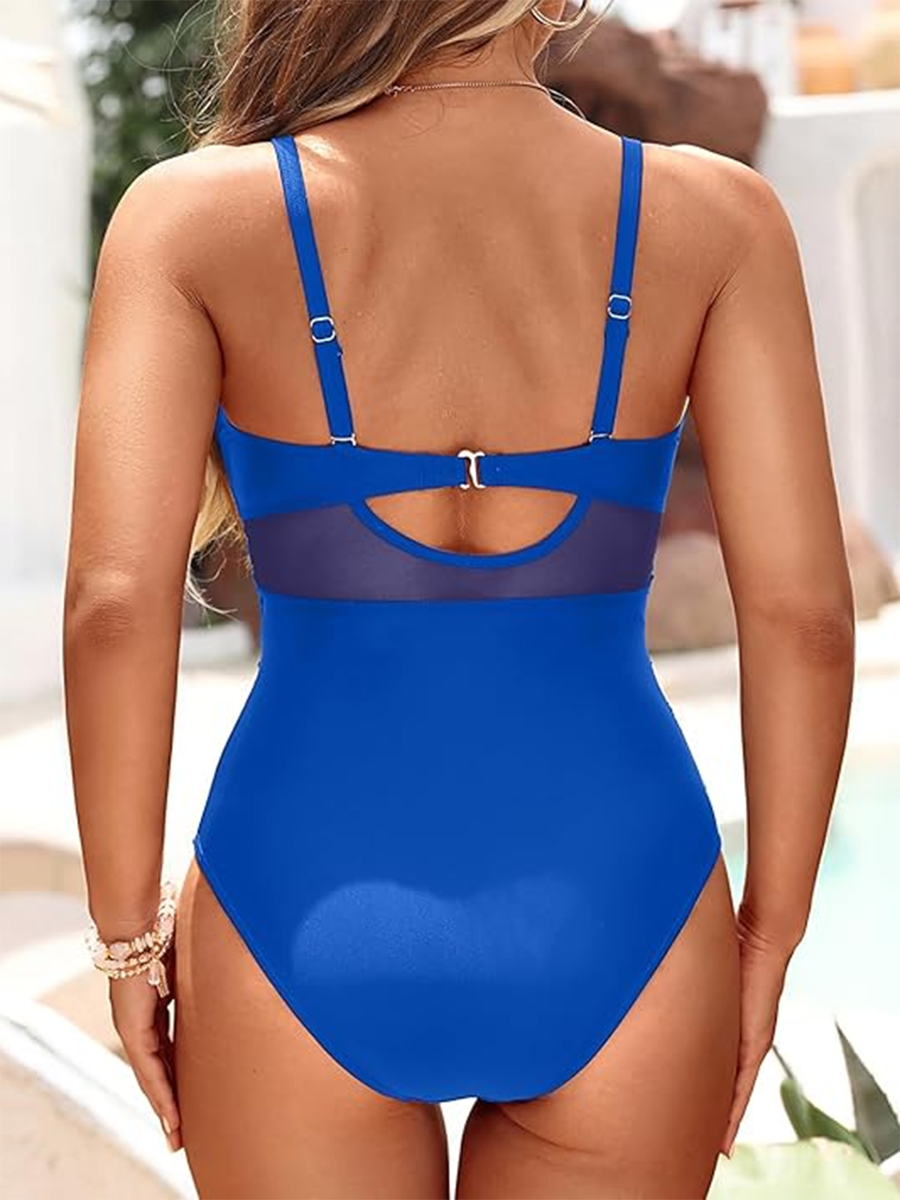 Lilia | One-Piece Swimsuit with Shaping Transparencies