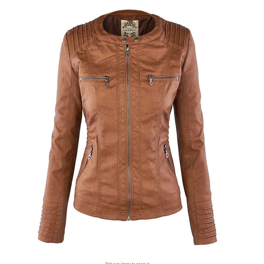 Lexi - Leather Biker Jacket
