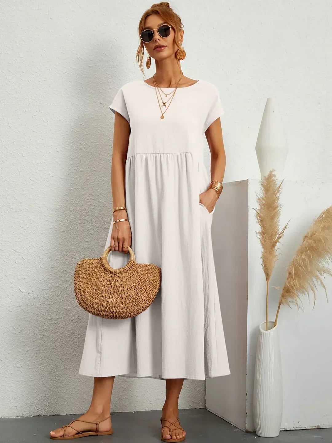 Colette™ Flowy Pocket Midi Dress