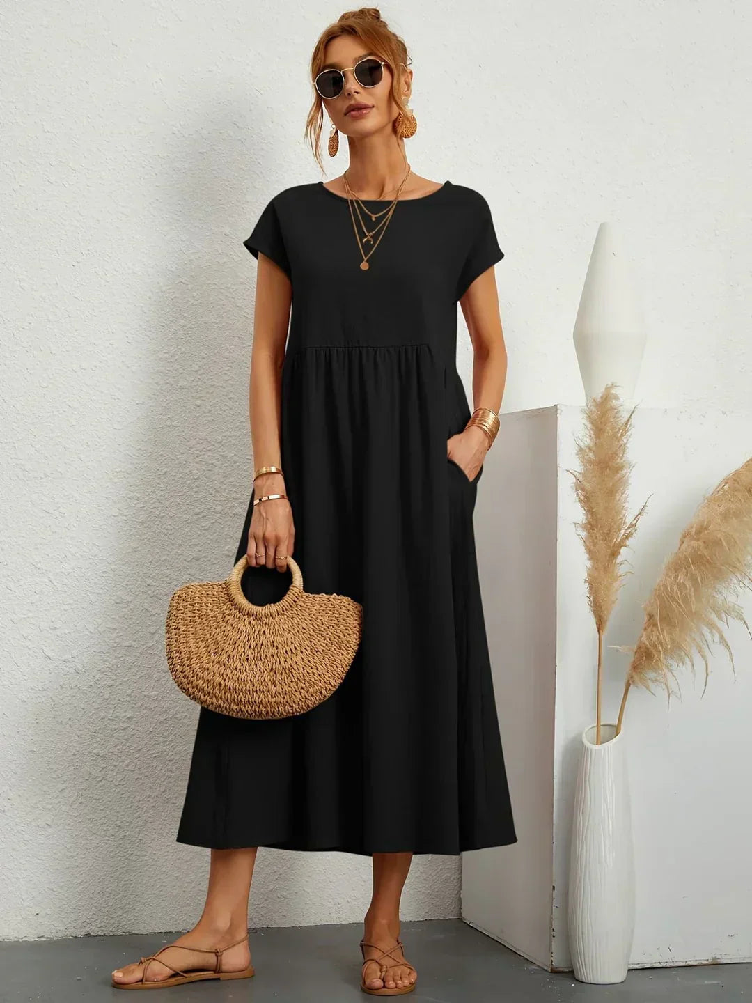 Colette™ Flowy Pocket Midi Dress