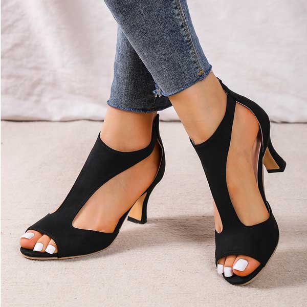 Velverra™ Sculpted Heel Sandals