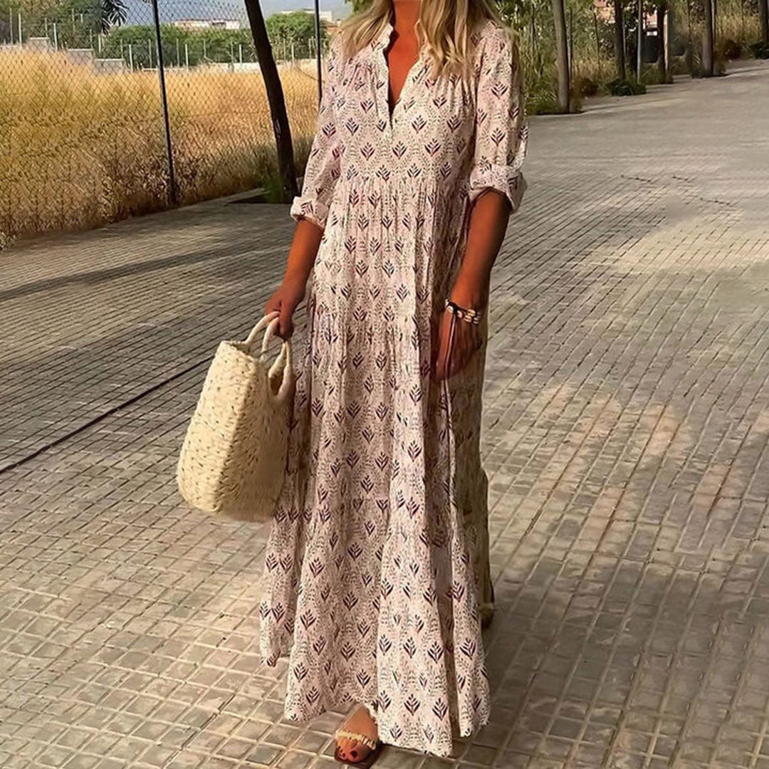 Elowen™ Breezy Maxi Shirt Dress