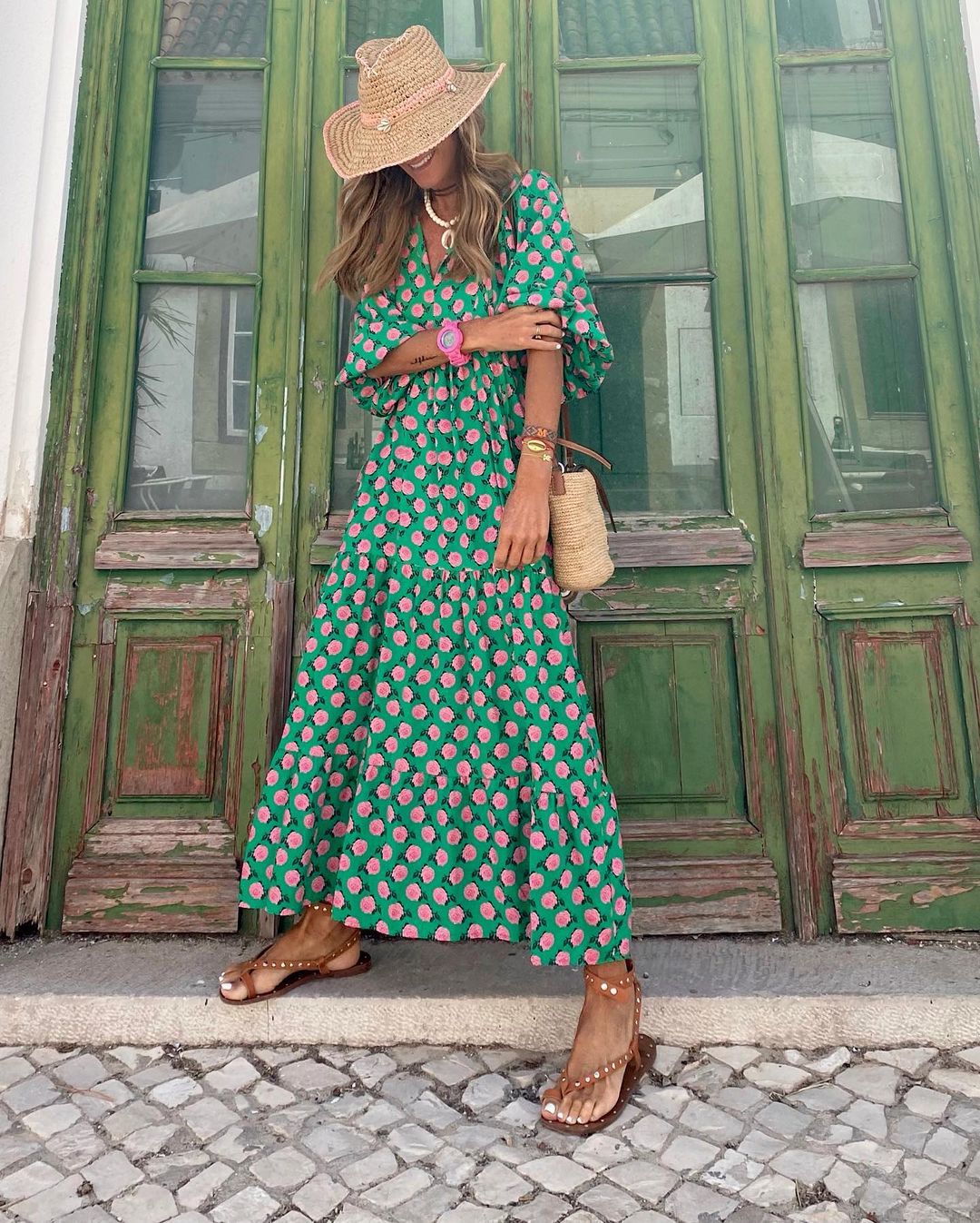 Petalwave™ Flowy Maxi Dress