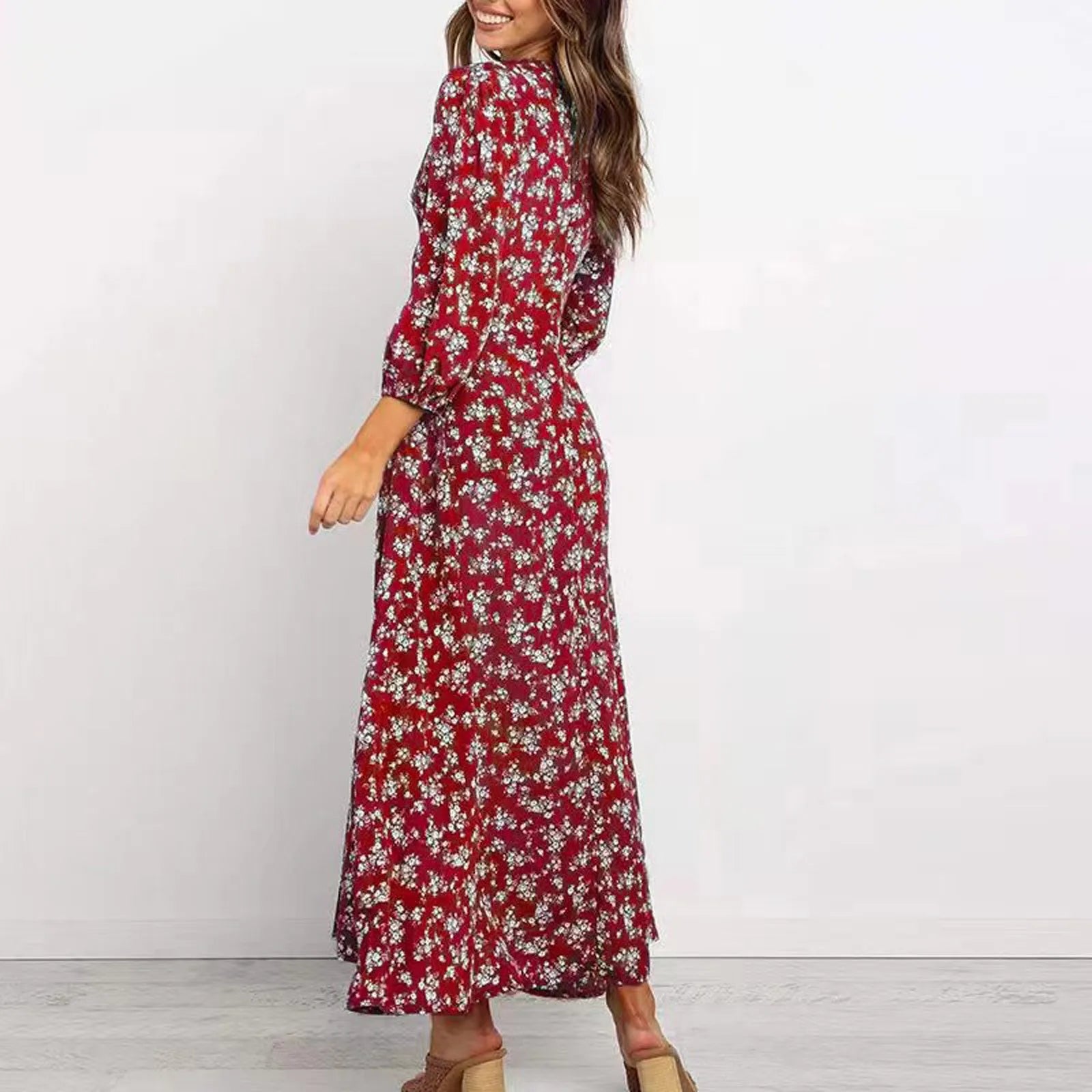 Rosavelle™ Long Sleeve Floral Maxi Dress