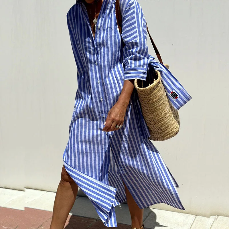 Faye™ Striped Shirt Dress