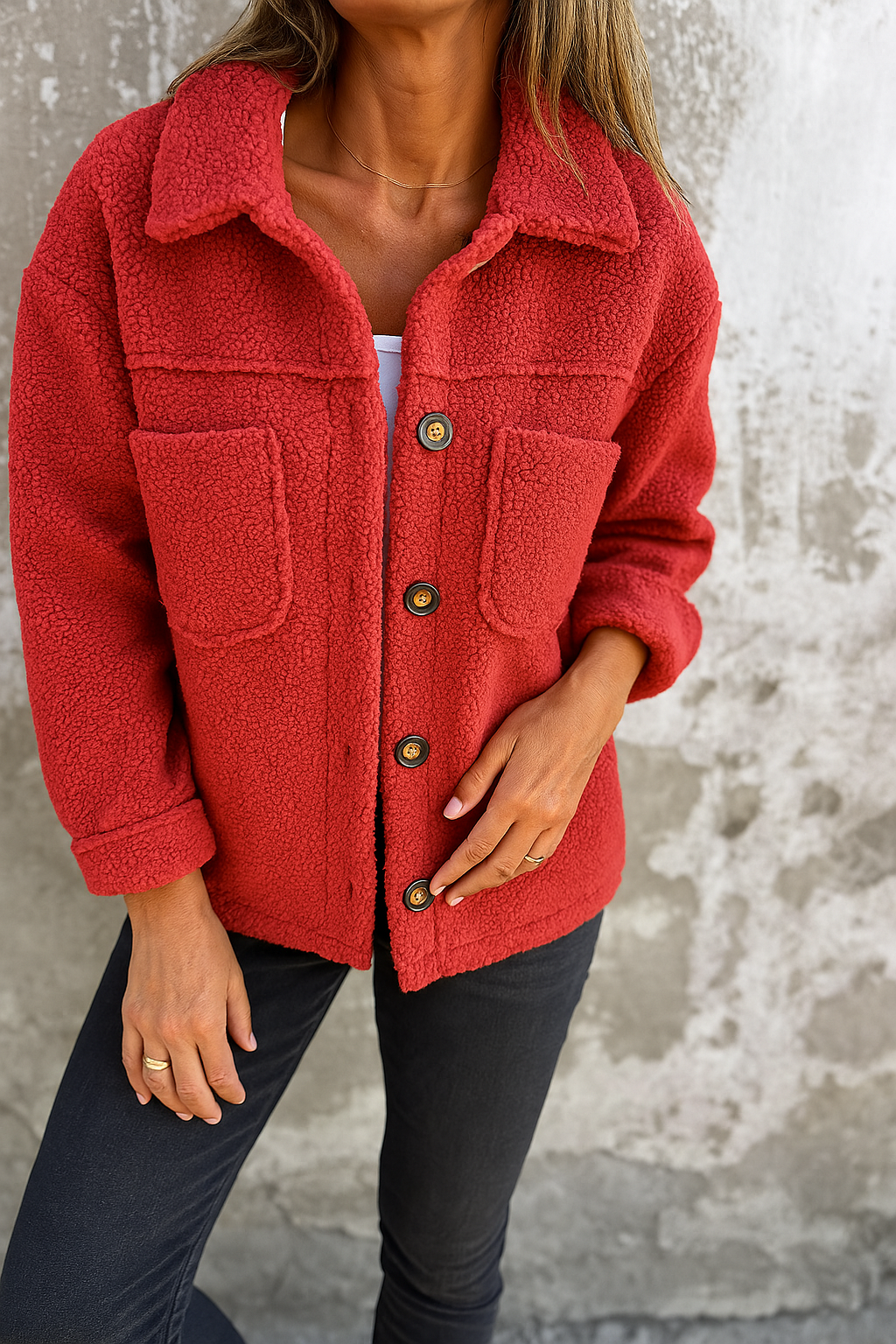 Holiday™ Fleece Button Jacket