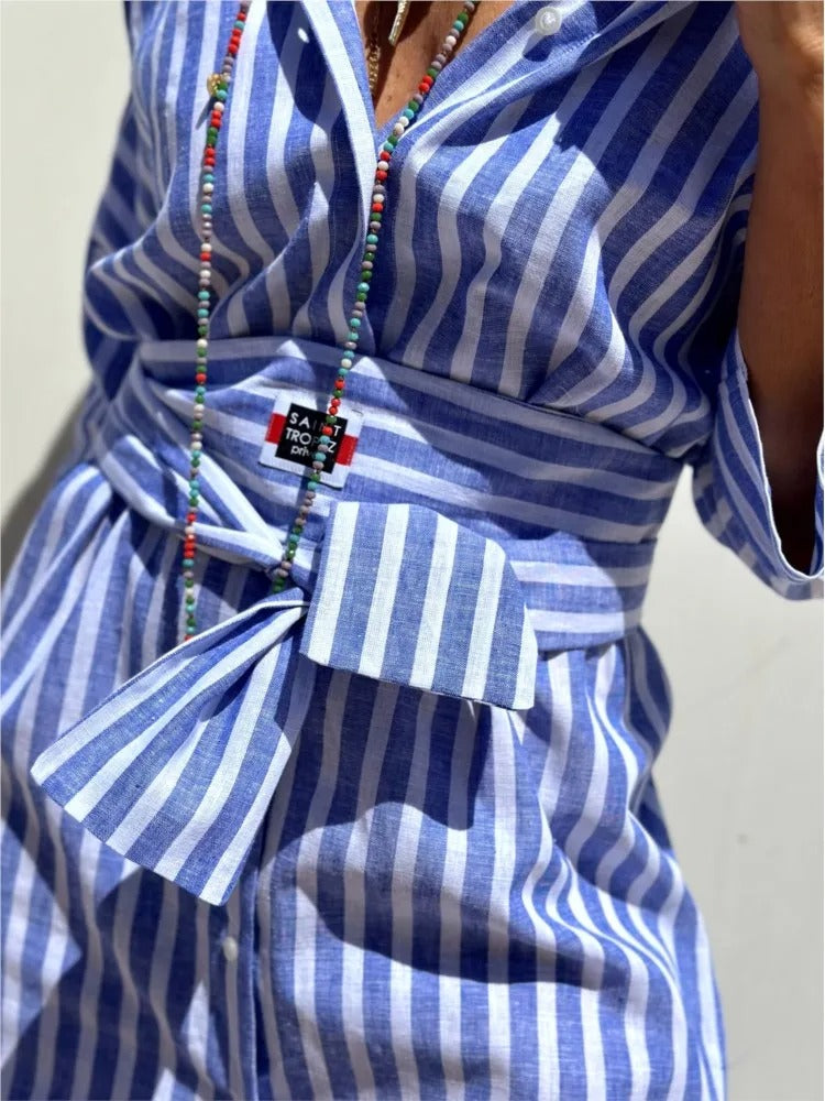 Maristripe™ Coastal Shirt Dress