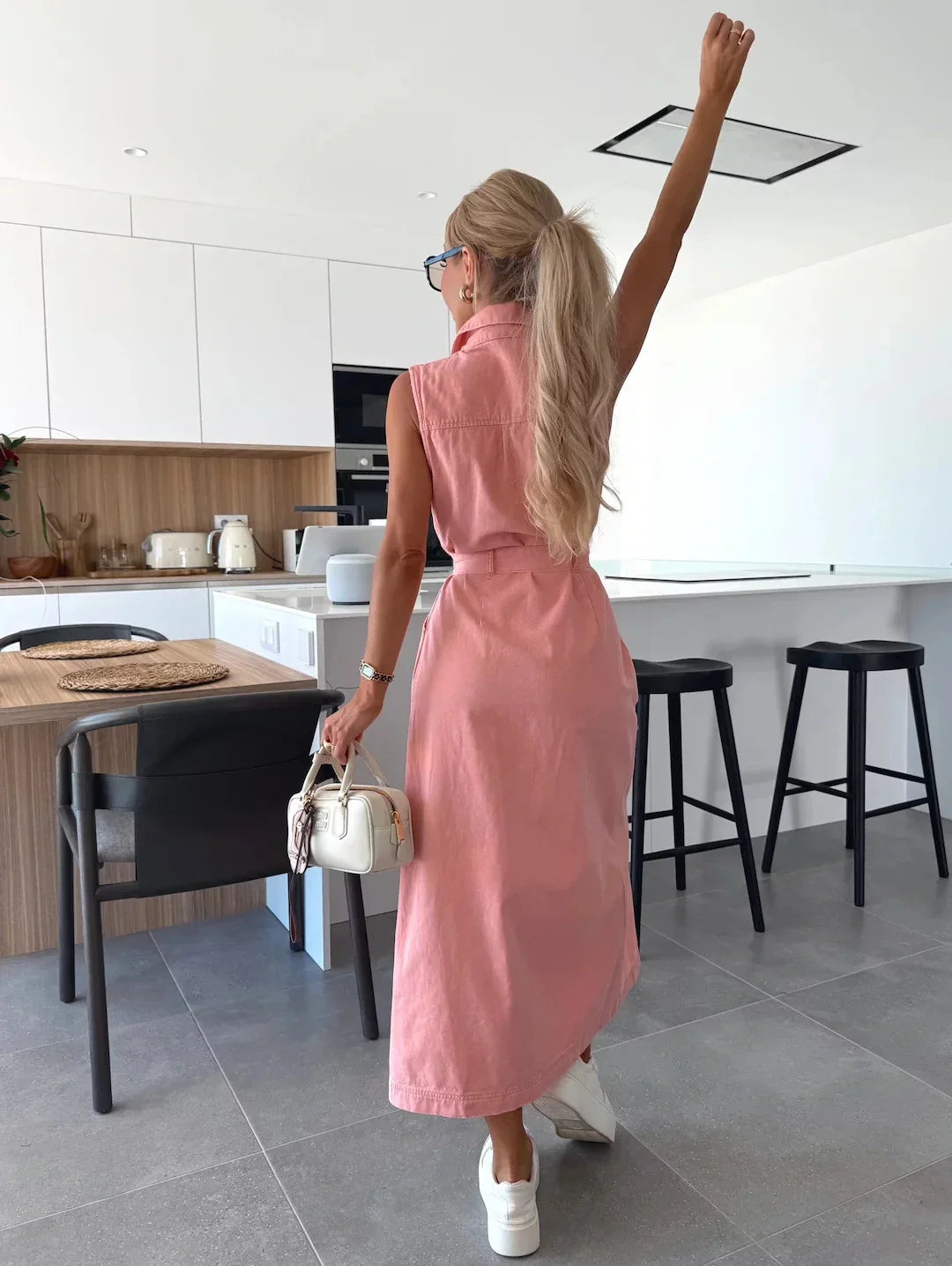 Danvera™ Button-Up Midi Dress