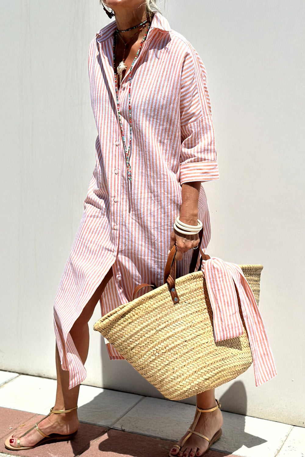 Edith™ Striped Day Shirtdress