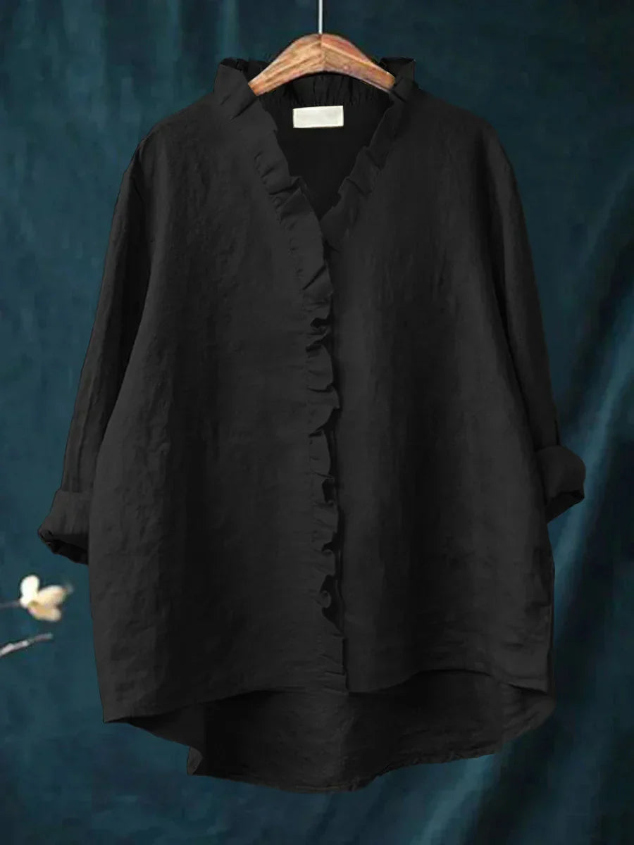Harriet™ Frill Button Blouse