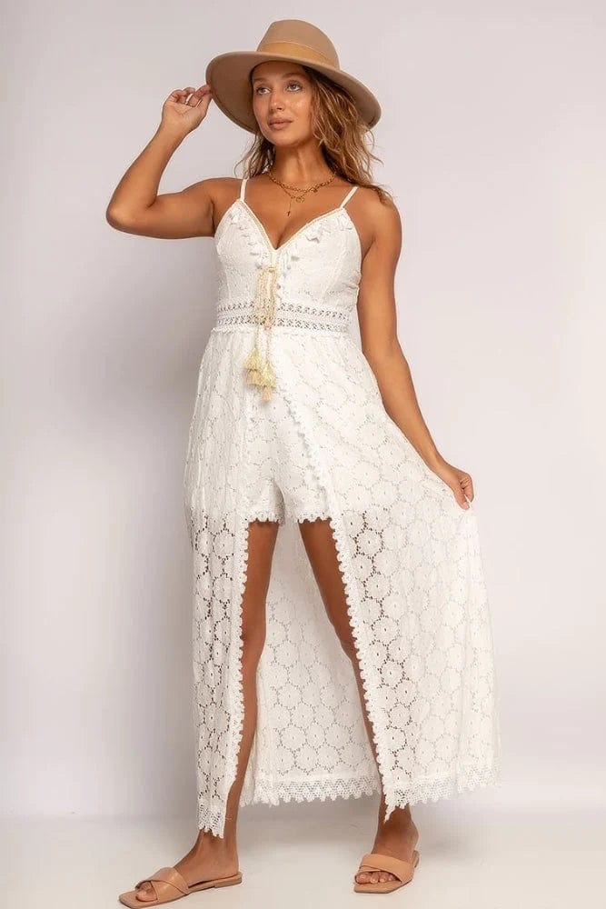 Lunabelle™ Lace Cascade Dress