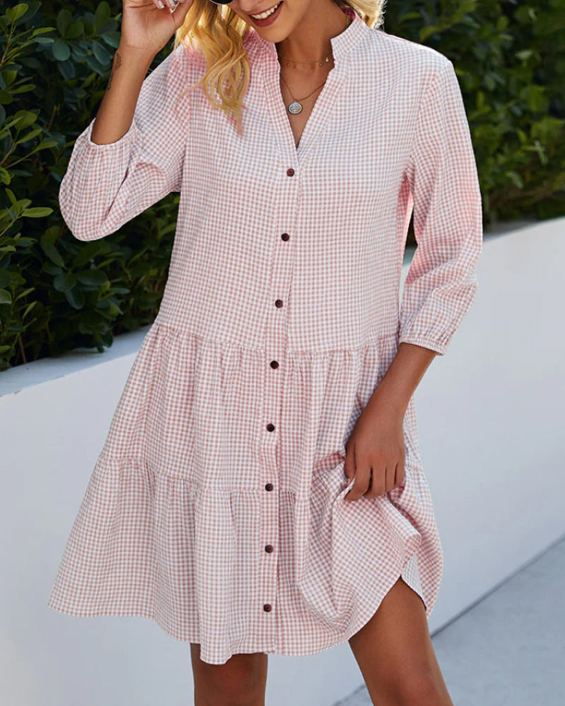 Elspeth™ Tiered Shirt Dress