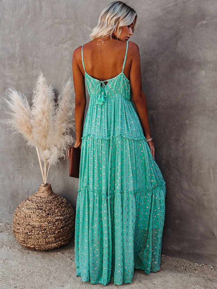 Seapalm™ Boho Tassel Maxi Dress