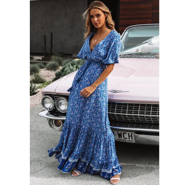 Azuria™ Ruffle Sleeve Maxi Dress