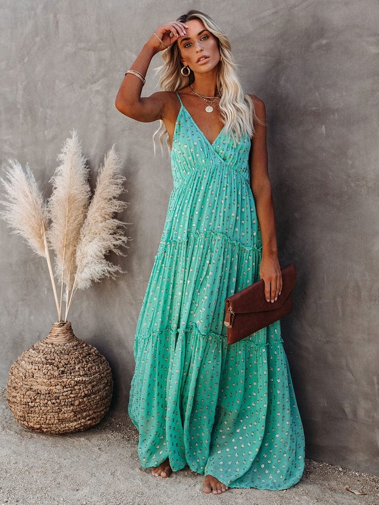 Seapalm™ Boho Tassel Maxi Dress