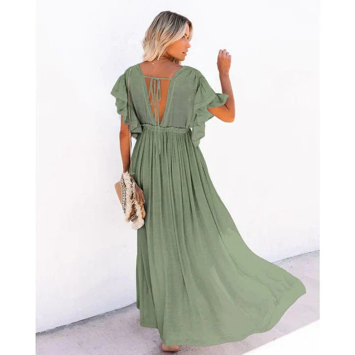 Sorena™ Buttoned Boho Dress
