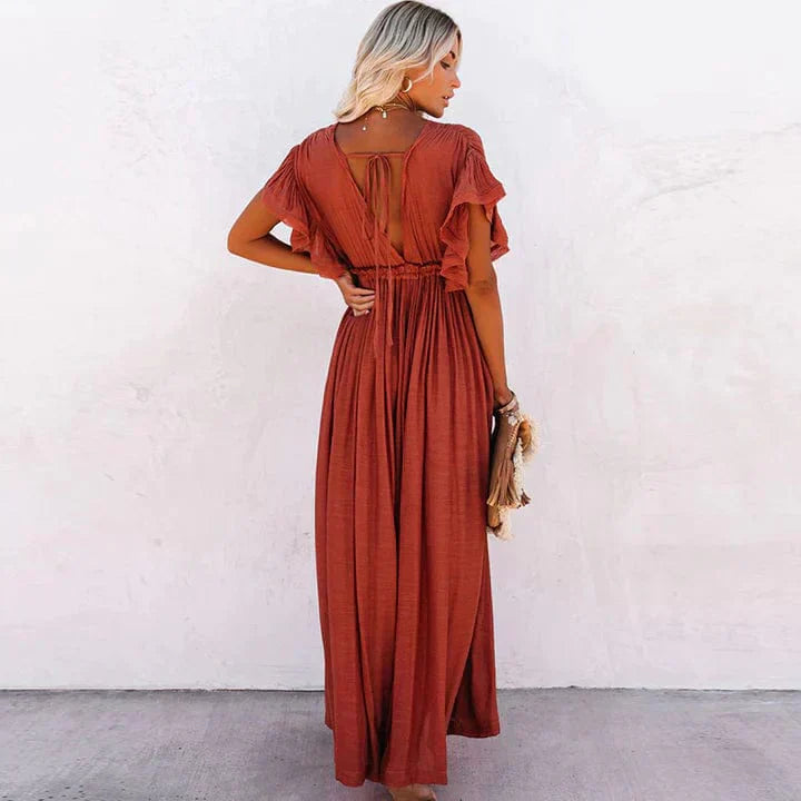 Terracorra™ Buttoned Maxi Gown