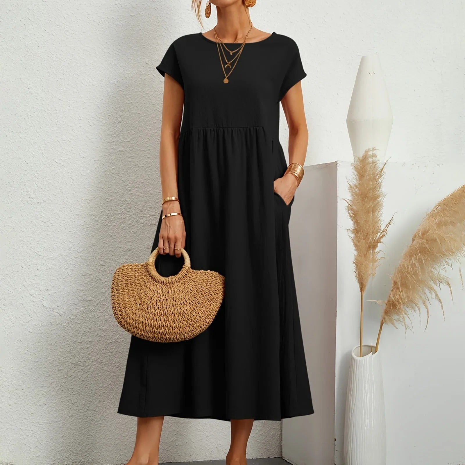 Orla™ Soft Drape Pocket Dress