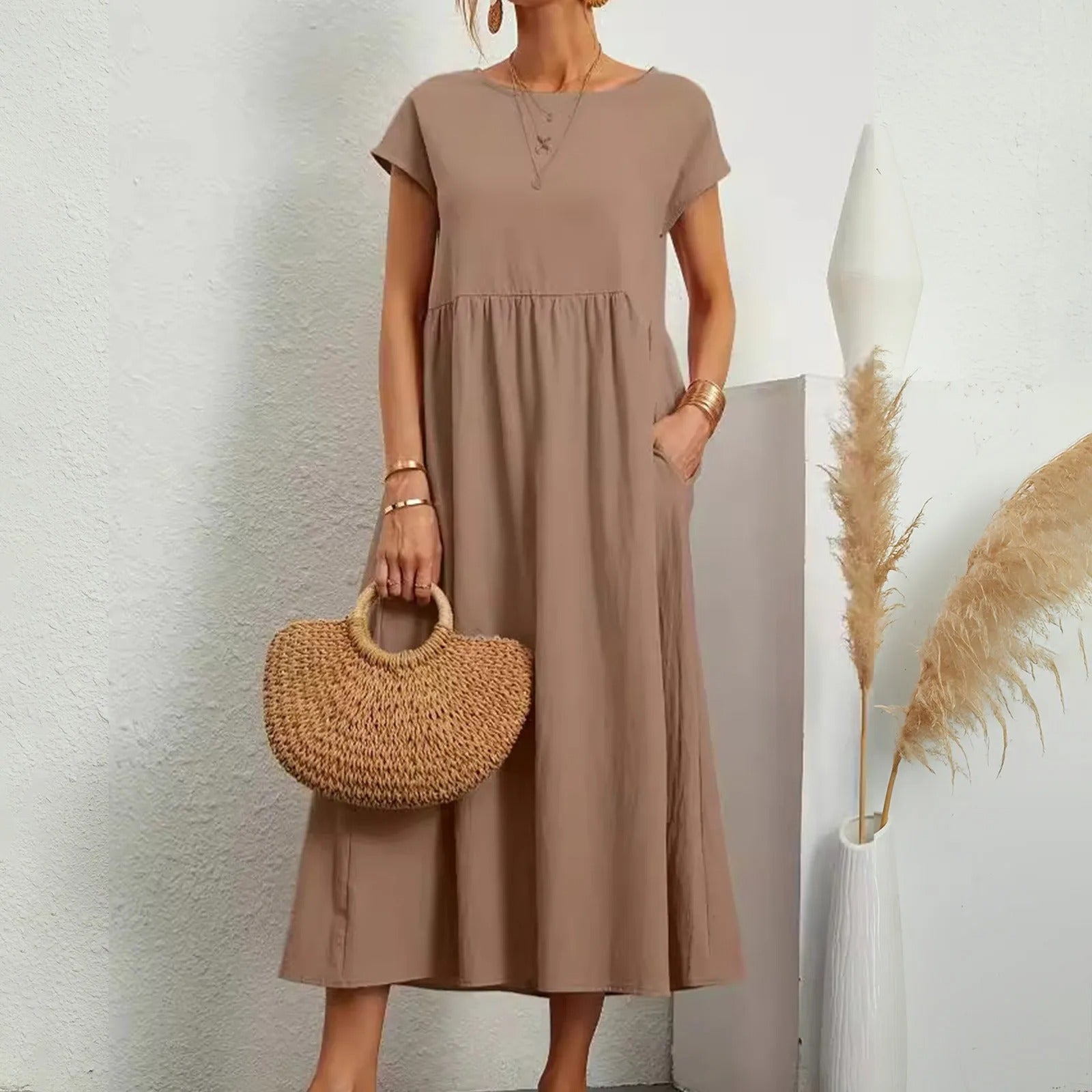 Orla™ Soft Drape Pocket Dress