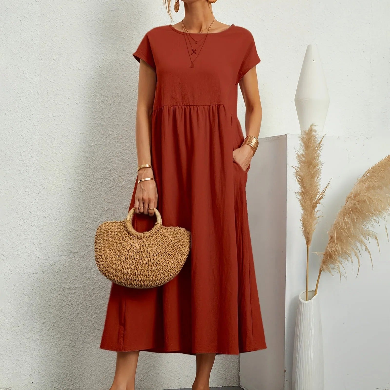 Orla™ Soft Drape Pocket Dress