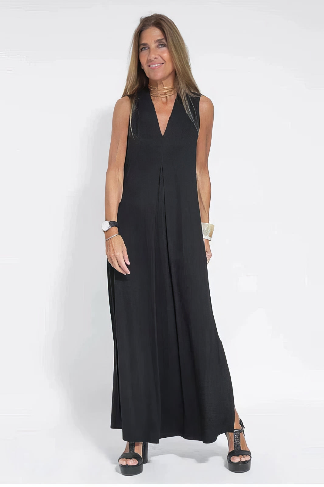 Lunessa™ Sleeveless Drape Dress