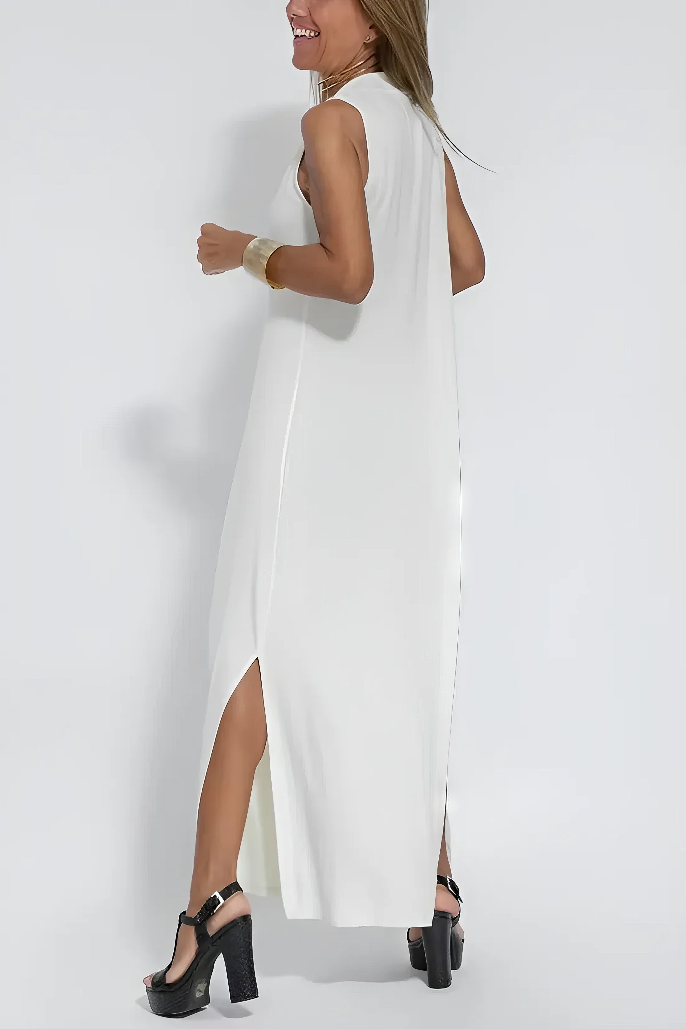 Lunessa™ Sleeveless Drape Dress
