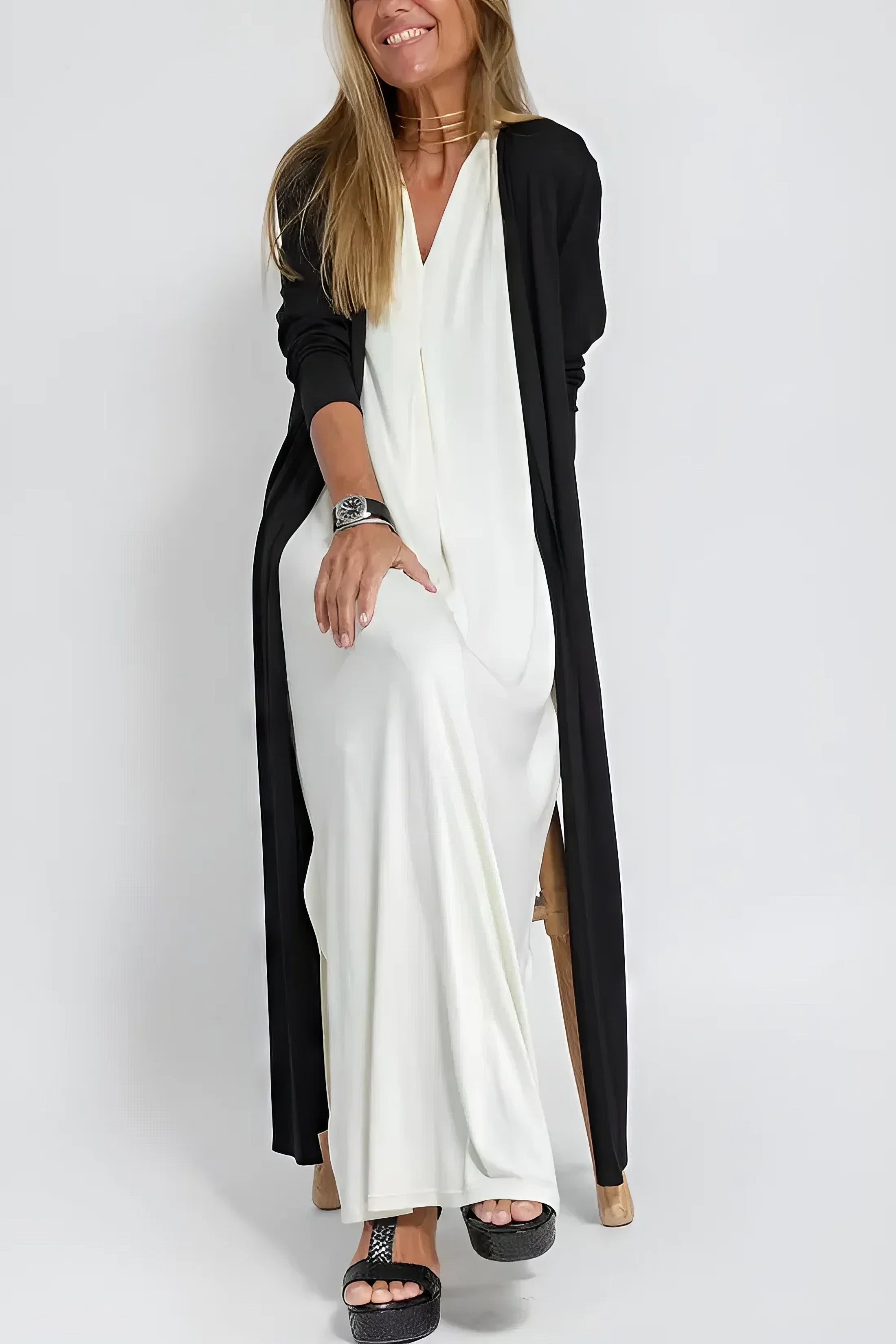 Lunessa™ Sleeveless Drape Dress