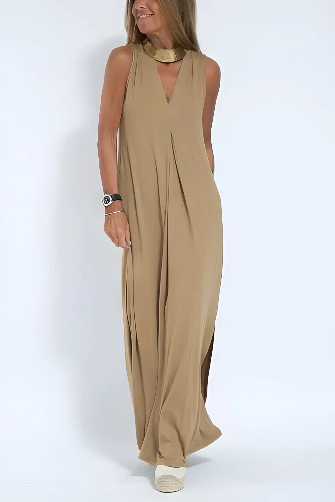 Lunessa™ Sleeveless Drape Dress